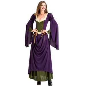 Disfraz de Reina Medieval Retro americano europeo, falda larga, vestido de fiesta de baile de Halloween con parte superior, Cosplay transfronterizo, TV y película - Product Image 4