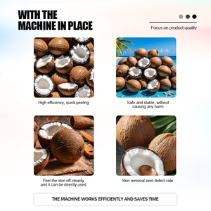 Máquina Peladora de Coco, Desgranadora de Coco, Máquina para Quitar la Cáscara del Coco, Máquina Peladora de Cáscara Dura de Coco, Totalmente Automática - Product Image 3