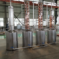 Distillation d'alcool 500L alambics whisky équipement de distillerie en acier inoxydable vodka faisant la machine rhum liqueur vin distillation