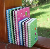 Carnet de notes coeur de fille de dessin animé détachable et non collant Message Note imprimé jour cahier avec papier PVC PP couverture matériel