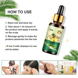 Jengibre Germinal Tea Tree Growth Aceite para el cabello Tratamiento para el cabello Anti pérdida de cabello Repair Serum Repair Dense Fast Grow 30ml - Product Image 6