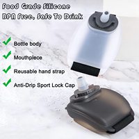 Bouteille d'eau de sport personnalisée Bouteille d'eau de sport de poignet Nouvelles idées de produits 2023 Mini bouteille d'eau de poignet de course