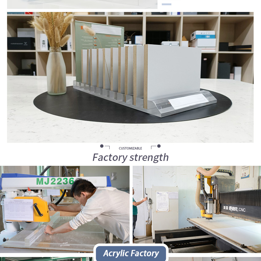 Hot Sale Acrylic Tile Table Top Metal Countertop Quartz Granite Ceramic Factory Stone Desk Rack Display Stand