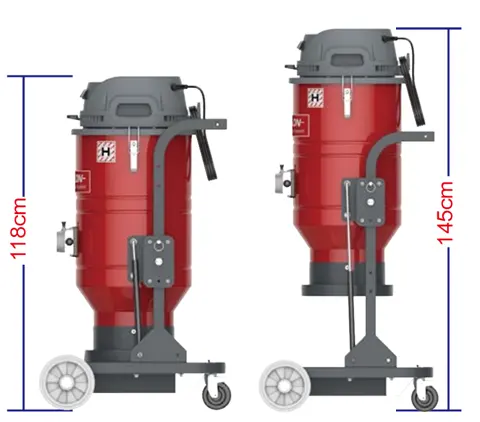 Ronlon Industri Cyclone Kolektor Debu Vacuum Cleaner untuk Penggiling Beton