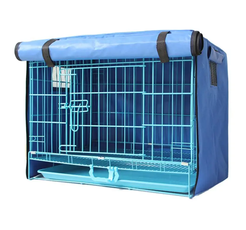 Pet Mèo Thỏ Dog lồng bìa có thể gập lại playpen Crate Bìa thoáng khí không thấm nước chống nắng Windproof Poncho cách nhiệt Bìa
