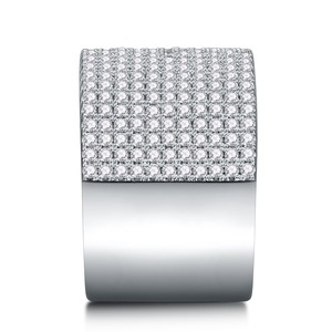 Zanlong 13845 VVS Moissanite 18K witgouden vergulde 11-rijige halve eternity ring 925 zilver ijsdiamant voor heren en dames - Product Image 4
