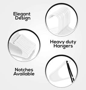 Ganchos de Plástico Negros Resistentes para Trajes, de Alta Calidad, para Uso Profesional, Venta al Por Mayor - Product Image 6