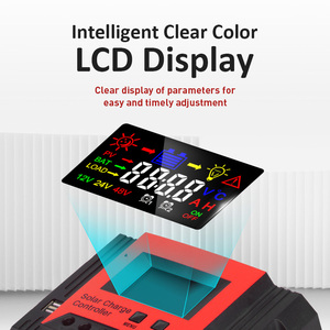 20A/<span class=keywords><strong>40A</strong></span>/60A <span class=keywords><strong>PWM</strong></span>ソーラー充電コントローラデュアルUSB LCDディスプレイ付き48V CE認証3120W Max PVパワー - Product Image 6