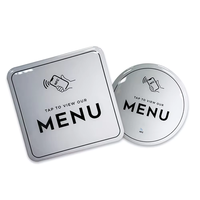 Mini-étiquette NFC RFID programmable en époxy 13,56 MHz, autocollant de table sans contact pour affichage de menu et paiement en restaurant