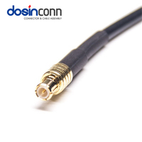 Cable Coaxial RF RG59 de Baja Pérdida, 75 Ohmios, Conector F Hembra a MCX Macho, Tipo Crimp, para Video CCTV