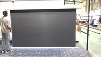 Nouvelle annonce : Écran de projection électrique 4K ALR Black Crystal à tension par languettes, motorisé de luxe, montage mural/plafond, format 16:9