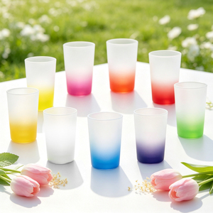 Bulk Sublimation Glass Cup Blanks Frosted Clear Mason Jar <b>Beer</b> Mug Can Tumbler Bamboo Lid Straw DIY Custom Print Party Drinkware - Product Image 6