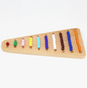 Matériel Montessori, aides pédagogiques, jouets éducatifs, perles colorées, escaliers avec plateau, matériaux mathématiques, vente en gros - Product Image 5