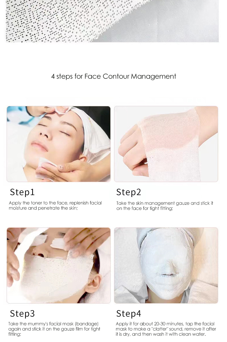 2022 Popular Mummy facial mask skin  lifting firming v-face bracket facial mask