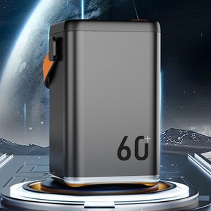 ชาร์จเร็ว 45W แบตสำรองลิเธียมไอออน 60000mAh ไฟฉาย ชาร์จไร้สาย C แหล่งจ่ายไฟความจุขนาดใหญ่ ปลอดภัย - Product Image 2
