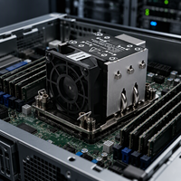 KYL4189-2UA 2U Pendingin CPU Server Aktif untuk Intel Xeon Scalable Generasi ke-3 Soket LGA4189 270W TDP Kipas 60mm 10000RPM