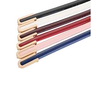 Cinturón de Mujer de Cuero Sintético con Hebilla en U de Aleación, Estilo Delgado, <span class=keywords><strong>Rojo</strong></span>, Versátil y Moderno - Product Image 2