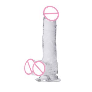 Consolador Realista de TPE Suave con Ventosa Juguete Sexual <span class=keywords><strong>Manual</strong></span> para Masturbación Femenina <span class=keywords><strong>Dildo</strong></span> de Cristal <span class=keywords><strong>Manual</strong></span> para Mujer - Product Image 5