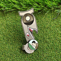 Ensemble multifonctionnel de marqueurs de balle de golf et de clips de chapeau avec outil de réparation de divots, cadeau magnétique pour golfeurs, souvenir, coffret cadeau premium, ensemble de golf