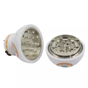Yiwu JUJI-trituradora personalizada OEM de alta calidad, <span class=keywords><strong>Robot</strong></span> de tabaco <span class=keywords><strong>BB8</strong></span>, trituradora de hierbas, 3 Metal, Zinc, único, novedad - Product Image 4