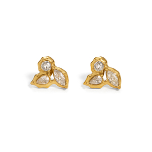 <span class=keywords><strong>Orecchini</strong></span> a perno MYNECK unici in <span class=keywords><strong>acciaio</strong></span> inossidabile placcato oro PVD 18K con zirconi scintillanti, stile OL, alla moda, per ragazze VSCO - Product Image 2