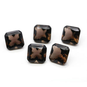 Piedra Sintética Cuadrada de Cristal Ahumado Suelta - Product Image 6