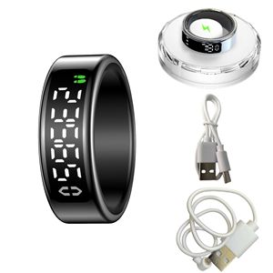 แหวนอัจฉริยะติดตามอัตราการเต้นของหัวใจจอแสดงผล LED IP68 กันน้ำควบคุมผ่านแอพ แบตเตอรี่ใช้งานได้ 5-10 วัน Sy01 - Product Image 1