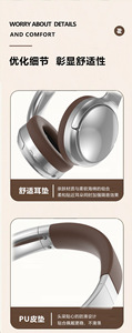 <strong>Microphone</strong> Comfortable Active Noise Cancelling Headphones <strong>Bluetooth</strong> Wireless Over Ear Headphones - Product Image 4