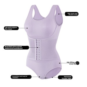 Shapers de <span class=keywords><strong>grande</strong></span> <span class=keywords><strong>taille</strong></span> pour femmes Corsets moulants pour le corps Combinaison de yoga avec rehaussement des fesses - Product Image 1