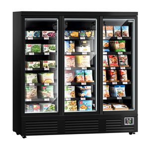 GGM Gastro Freestanding Electric Compressor Freezer Shelf-1890mm-1539 Liters-with 3 Double-Glazed Hinged Doors & 5 Shelves - Product Image 1