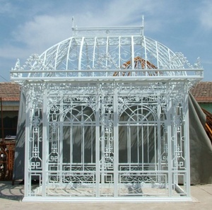 Grand gazebo à cadre en fer Pergola et pavillon décoratifs de jardin à vendre - Product Image 4