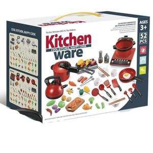 Juego <span class=keywords><strong>de</strong></span> 52 Piezas <span class=keywords><strong>de</strong></span> Juguetes <span class=keywords><strong>de</strong></span> Cocina <span class=keywords><strong>de</strong></span> Plástico <span class=keywords><strong>para</strong></span> <span class=keywords><strong>Niñas</strong></span>, con Luz y Sonido y Comida <span class=keywords><strong>de</strong></span> Juguete - Product Image 3