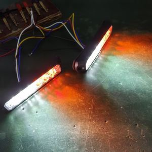 Fabbrica diretta 24V LED luce di avvertimento ghiaccio blu bianco giallo verde auto di emergenza luce lampeggiante faro in alluminio auto - Product Image 5