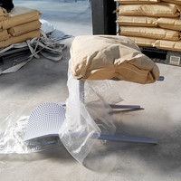 Chaise de salle à manger de luxe rustique portable en plastique PP, écologique, durable, imperméable, certifiée, pour hôtel et maison, garantie 2 ans