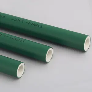 工厂定制中国PPR管道制造商绿色白色ppr 65毫米塑料管