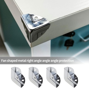 Pezzi di ricambio dell'incubatrice per uova protezioni per staffe angolari avvolgenti staffe di copertura per bordi angolari cromate per baule in legno petto Cas - Product Image 6
