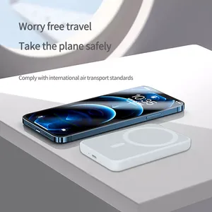 Hete Verkoop 5000Mah Draadloze Magnetische Draagbare Krachtcentrale 22.5W Snelle Oplaadsnelheid Handige Mobiele Oplader - Product Image 4