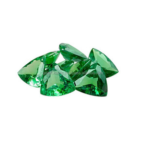 Grenat vert Pierre précieuse en vrac Personnaliser Pierre précieuse naturelle Taillée en facettes Toutes formes Pierre précieuse authentique de qualité supérieure Tsavorite Pierre précieuse certifiée - Product Image 3