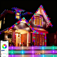 Guirlande lumineuse LED 4M 12V AC pour décoration extérieure, colorée, permanente, IP44, rechargeable, certifiée CUL, garantie 1 an