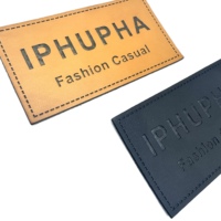 Patchs en cuir carrés personnalisés avec logo de marque, estampés à chaud, gaufrés 3D, découpés au laser, lavables, pour vêtements, sacs, chapeaux, en rouleau, taille personnalisée