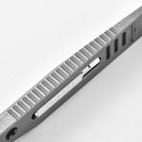 Outil mini-crowbar en titane EDC pour le camping et la randonnée en plein air avec couteau, barre à levier, ensemble de crowbar de poche, ouvre-bouteille, clé