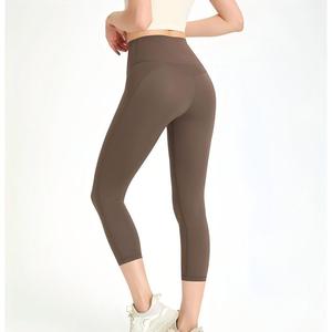 Leggings Capri de Yoga Taille Haute pour Femmes, Effet Push-Up, Extensibles, Doux, Amincissants, pour Fitness, Pilates, Course et Sports - Product Image 5