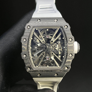 Reloj Clásico Premium a Prueba de Agua con Esfera Transparente, Caja de Fibra de Carbono Negra, Correa de Goma, Reloj Deportivo de Buceo para Hombre - Product Image 6