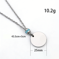Collier rond en acier inoxydable Ywyougang avec perles entretoises en strass multicolores, personnalisable, cadeau pour femme