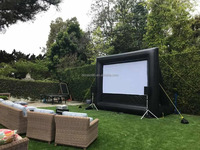 Tissu imperméable de projection large gonflable extérieure de l'écran de cinéma 10M pour des événements drive-in de cinéma