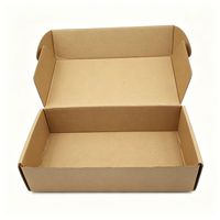 Caja de Regalo Plegable de Cartón Kraft para Envíos, Fabricada con Materiales Reciclados Ecológicos, Personalizable con Impresión, para Ropa, Zapatos, Envíos por Correo y Avión
