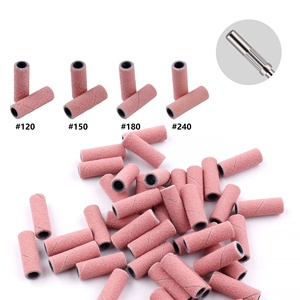 Fascia alta rosa Mini fascia di levigatura per unghie 120 #150 #180 #240 # rimuovi smalto per Gel strumento per Manicure per trapano per unghie con cuscinetto - Product Image 3