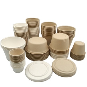 Bol rond biodégradable 100% ml, 850ml, pour salade, pâte à <span class=keywords><strong>modeler</strong></span> en Fiber de sucre - Product Image 4