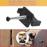 Clips de fixation pour terrasses extérieures en WPC, style moderne, résistants à l'eau, durables et écologiques, pour cuisines et hôpitaux