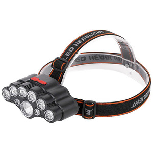 Lampe frontale LED 9 LED rechargeable à intensité variable portable pour la pêche et les activités de plein air - Product Image 4
